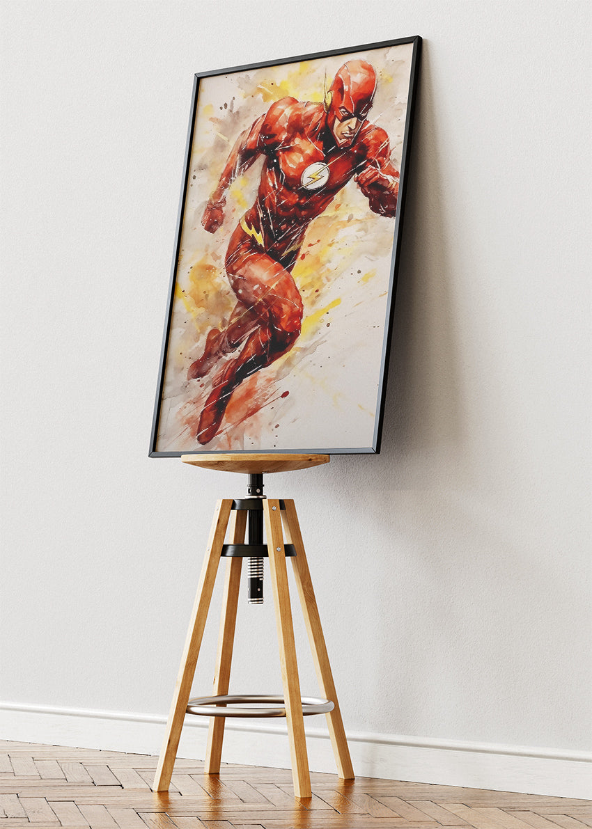 The Flash Speed Force Portrait Canvas & Poster Print – AI PRINT LAB