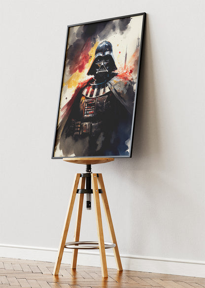 Darth Vader Dark Side Watercolor Canvas & Poster Print – AI PRINT LAB