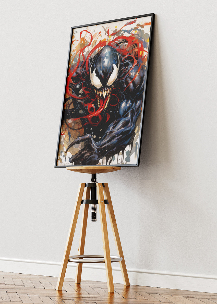 Venom Dark Symbiote Canvas & Poster Print – AI PRINT LAB