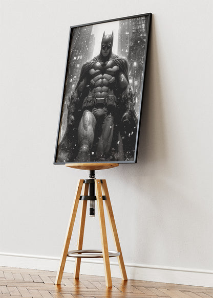 Batman Dark City Portrait Canvas & Poster Print – AI PRINT LAB
