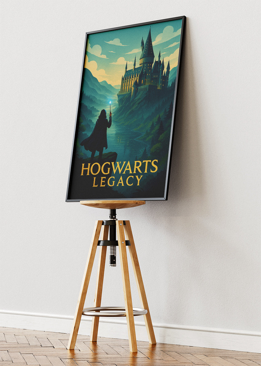 Hogwarts Legacy Wall Art – Magical Fantasy RPG Castle Poster & Canvas