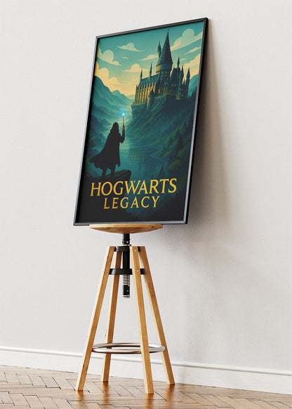 Hogwarts Legacy Wall Art – Magical Fantasy RPG Castle Poster & Canvas