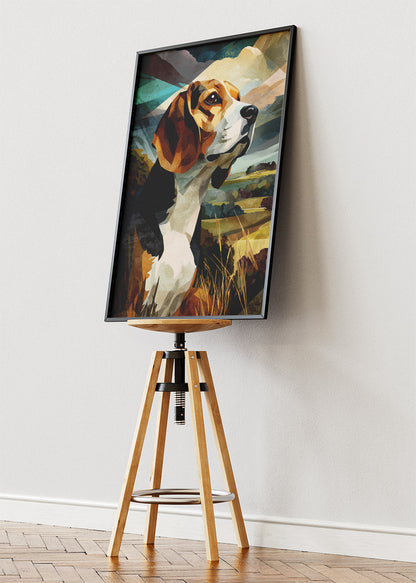 Beagle Dog Canvas Print & Poster – Artistic Pet Wall Art – AI PRINT LAB