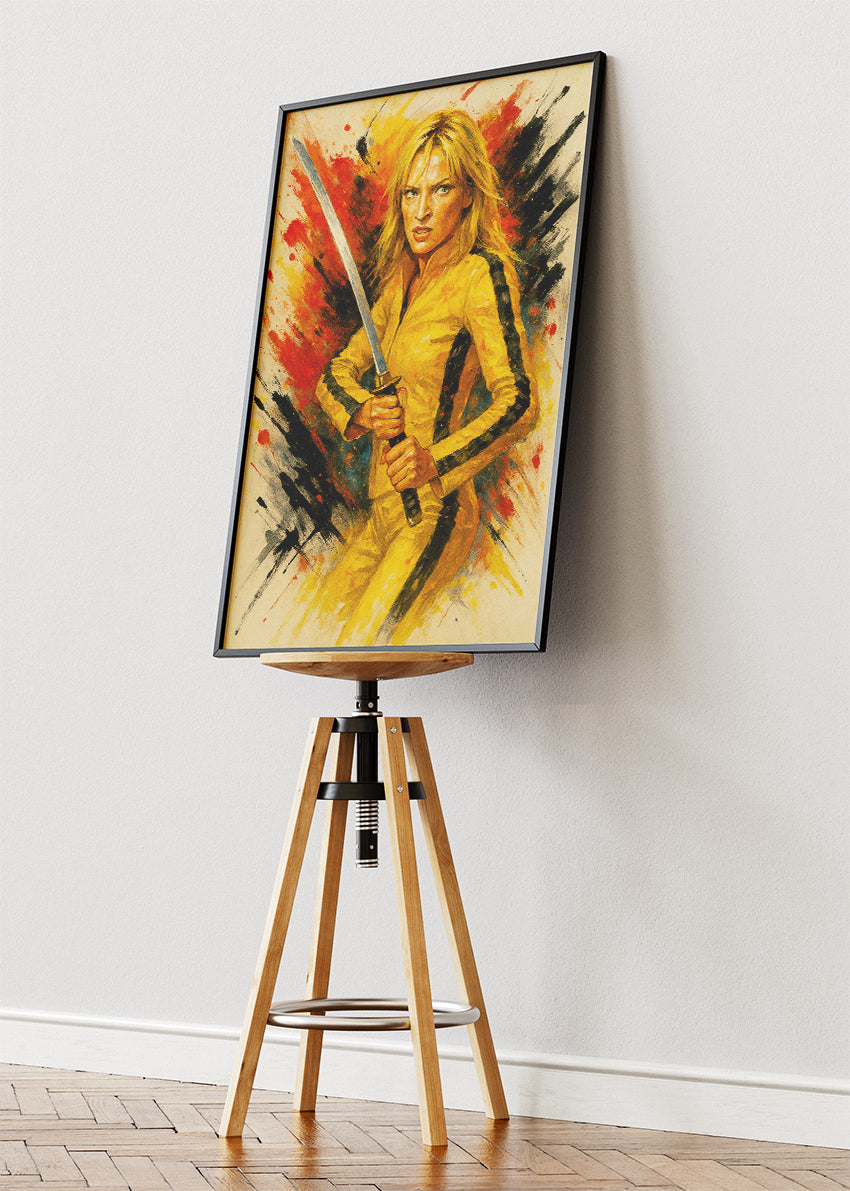 Beatrix Kiddo Kill Bill Portrait Wall Art Poster & Canvas