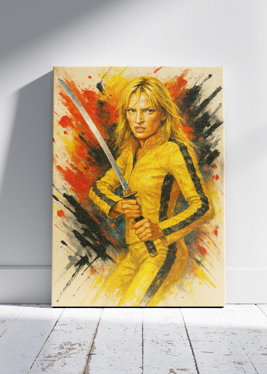 Beatrix Kiddo Kill Bill Portrait Wall Art Poster & Canvas