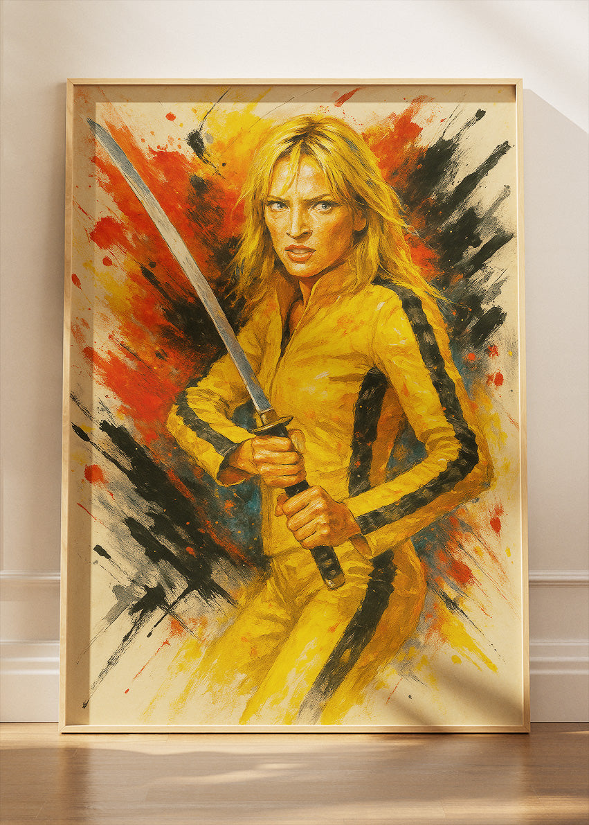 Beatrix Kiddo Kill Bill Portrait Wall Art Poster & Canvas