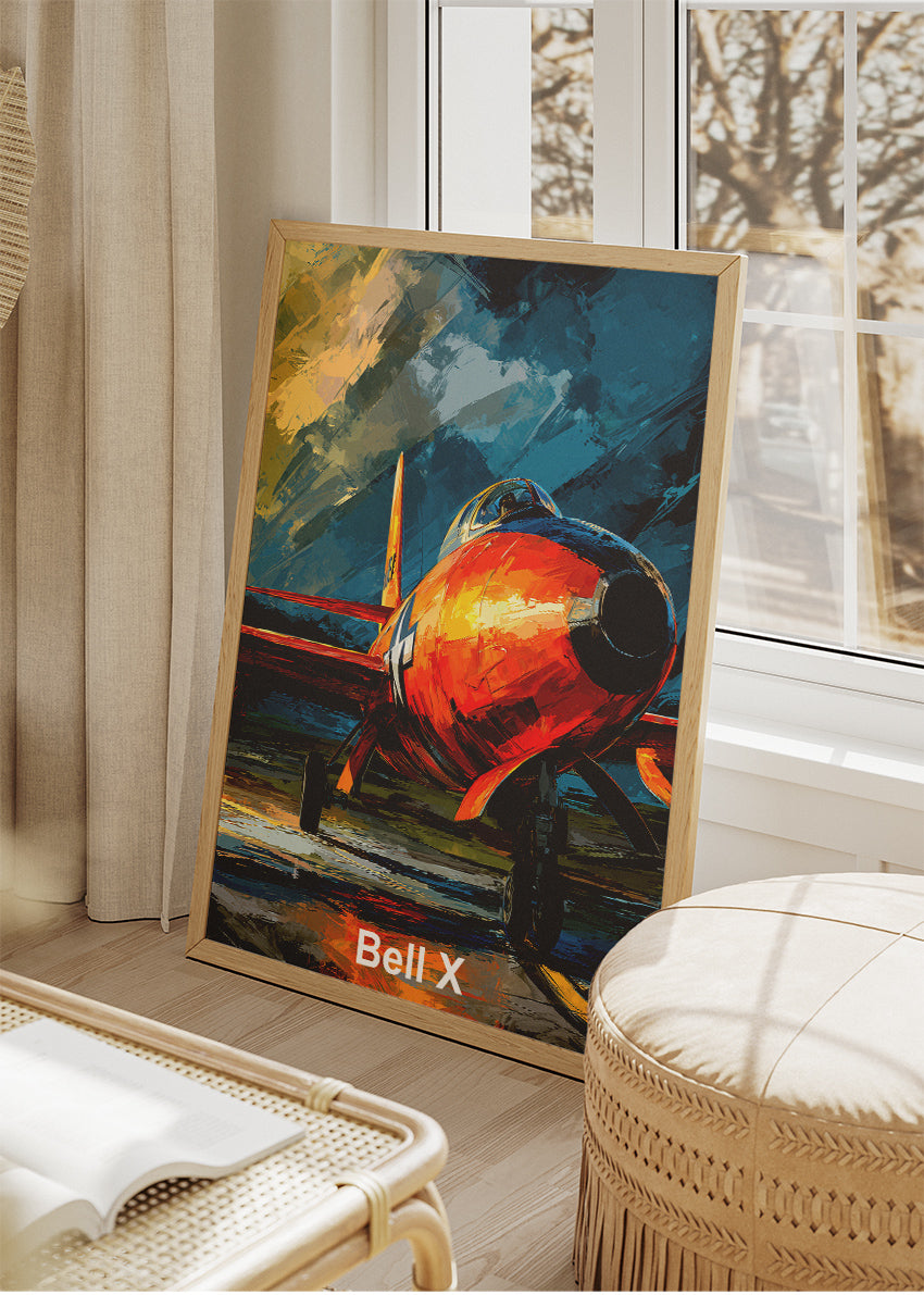 Bell X-1 Rocket Plane Canvas Print – Supersonic Aviation Art – Aiprintlab