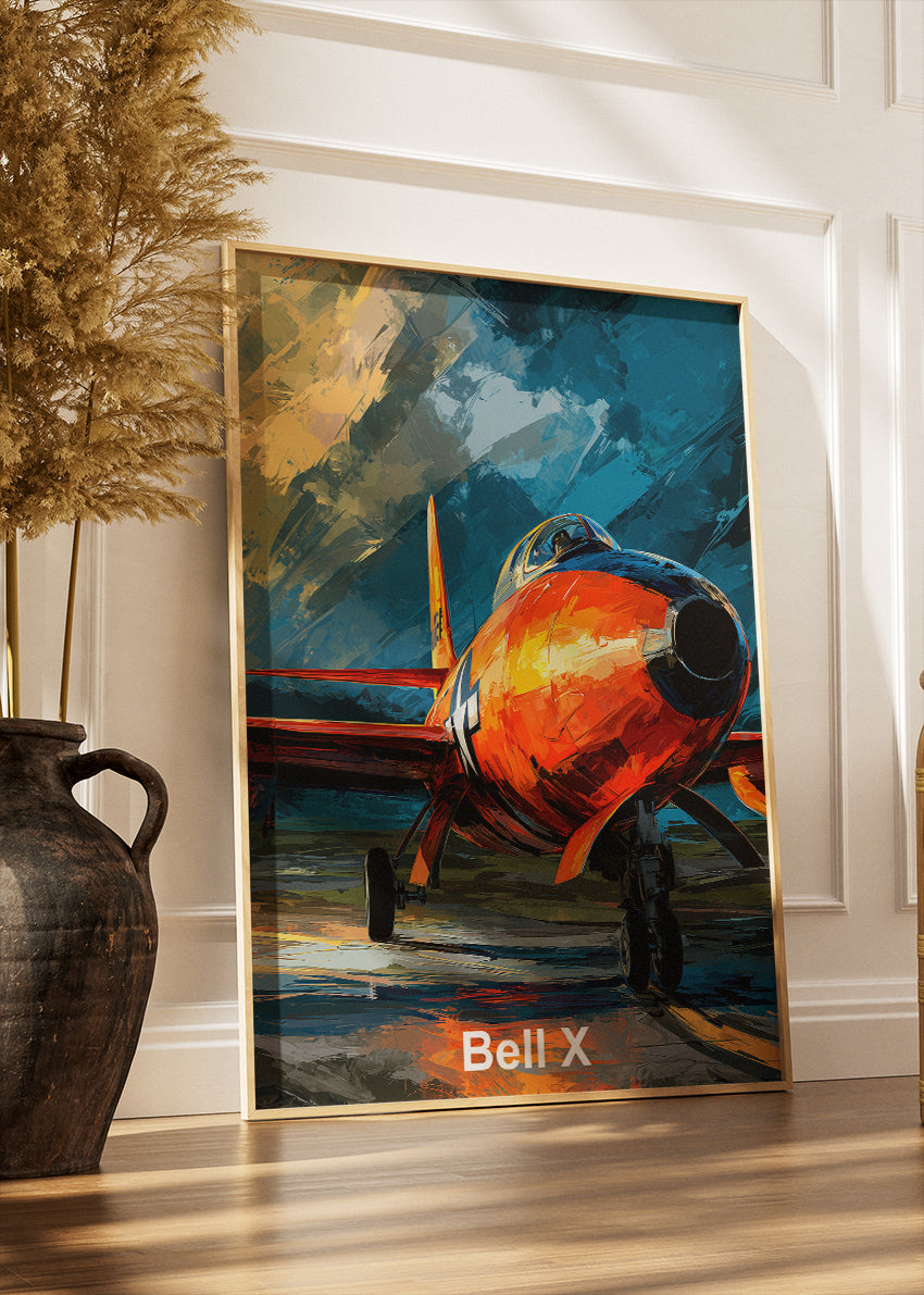 Bell X-1 Rocket Plane Canvas Print – Supersonic Aviation Art – Aiprintlab