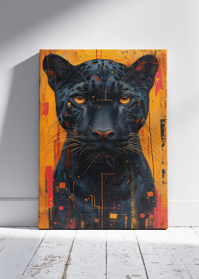 Black Panther Wall Art Print & Canvas – Bold Modern Big Cat Artwork
