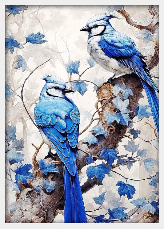 Blue Canvas Art Prints, Posters, and Wall Art Flowers, Plants, Trees Collection