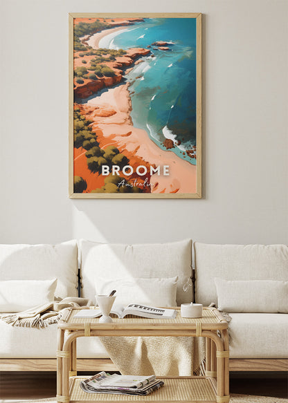 Broome Australia Travel Poster – Coastal Wall Art Print – AIPRINTLAB