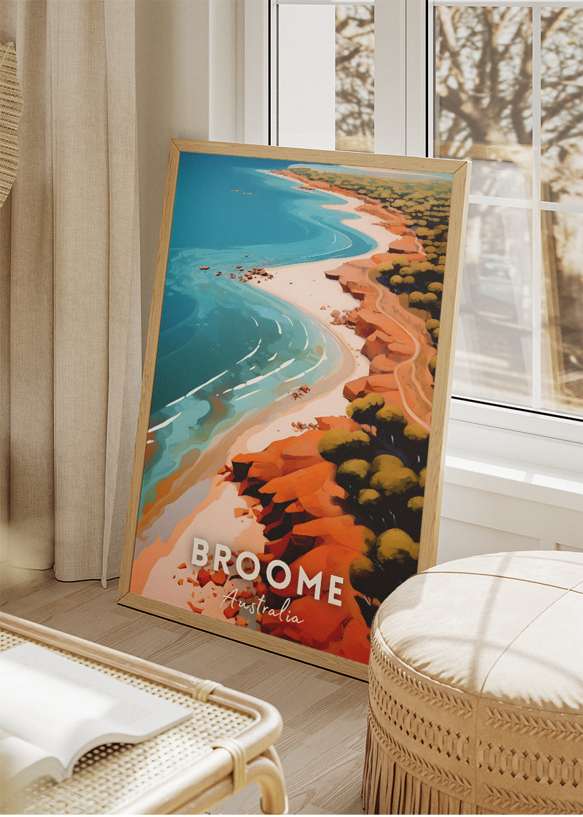 Broome Australia Travel Poster – Coastal Wall Art Print & Canvas | AiPrintLab