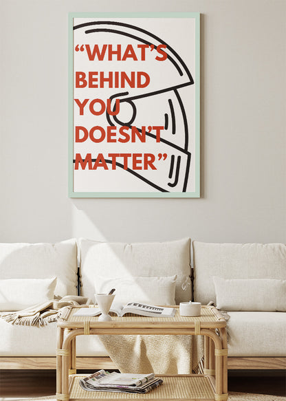 Motivational Racing Quote Poster & Canvas Print | Minimal Helmet Wall Art