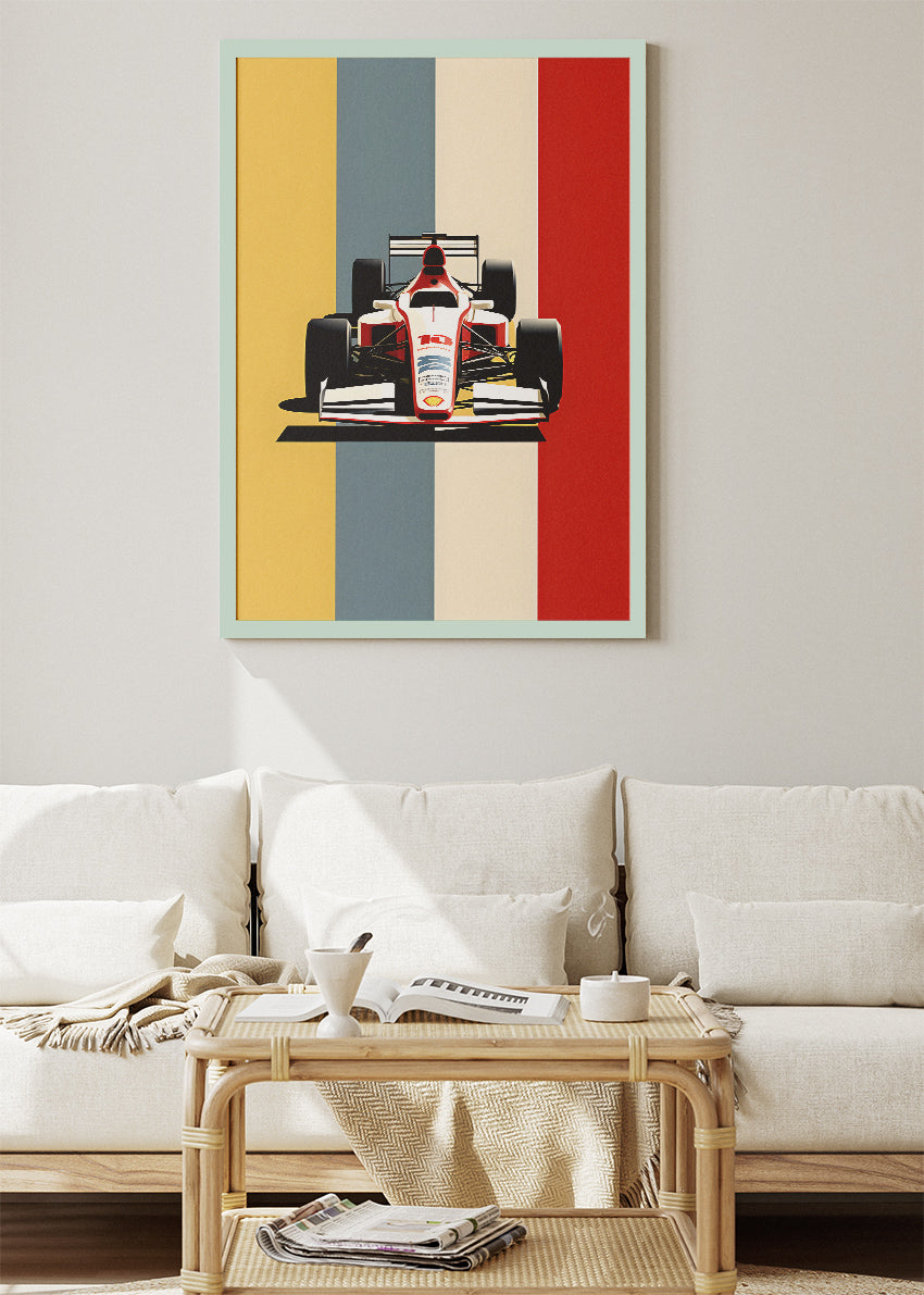 Belgium Formula 1 Minimalist Poster & Canvas | Retro F1 Racing Wall Art