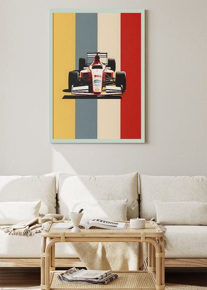 Belgium Formula 1 Minimalist Poster & Canvas | Retro F1 Racing Wall Art
