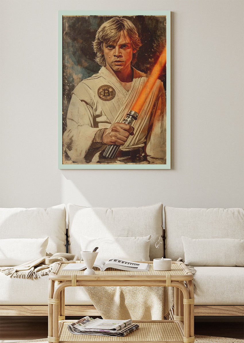Luke Skywalker Classic Jedi Portrait Canvas & Poster Print – AI PRINT LAB