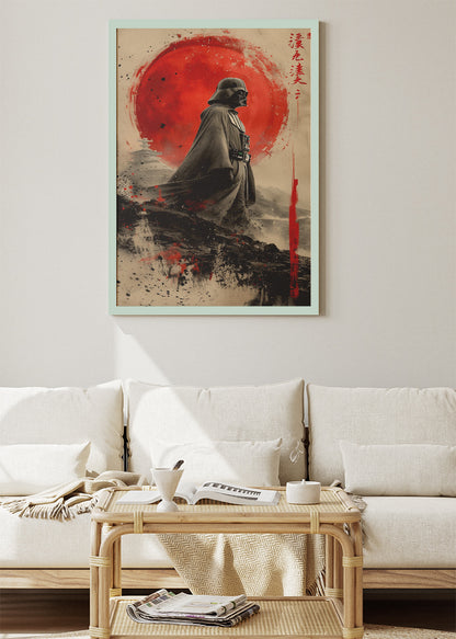 Darth Vader Samurai Sunset Portrait Canvas & Poster Print – AI PRINT LAB