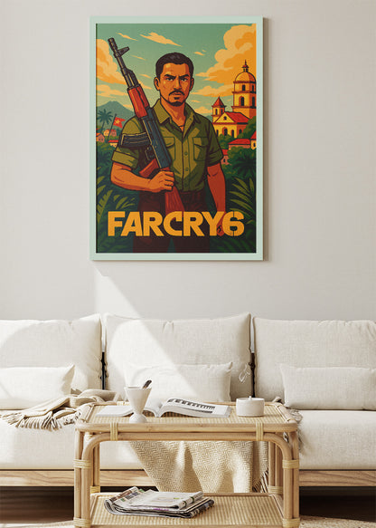 Far Cry 6 Wall Art – Tropical Rebellion Action RPG Poster & Canvas