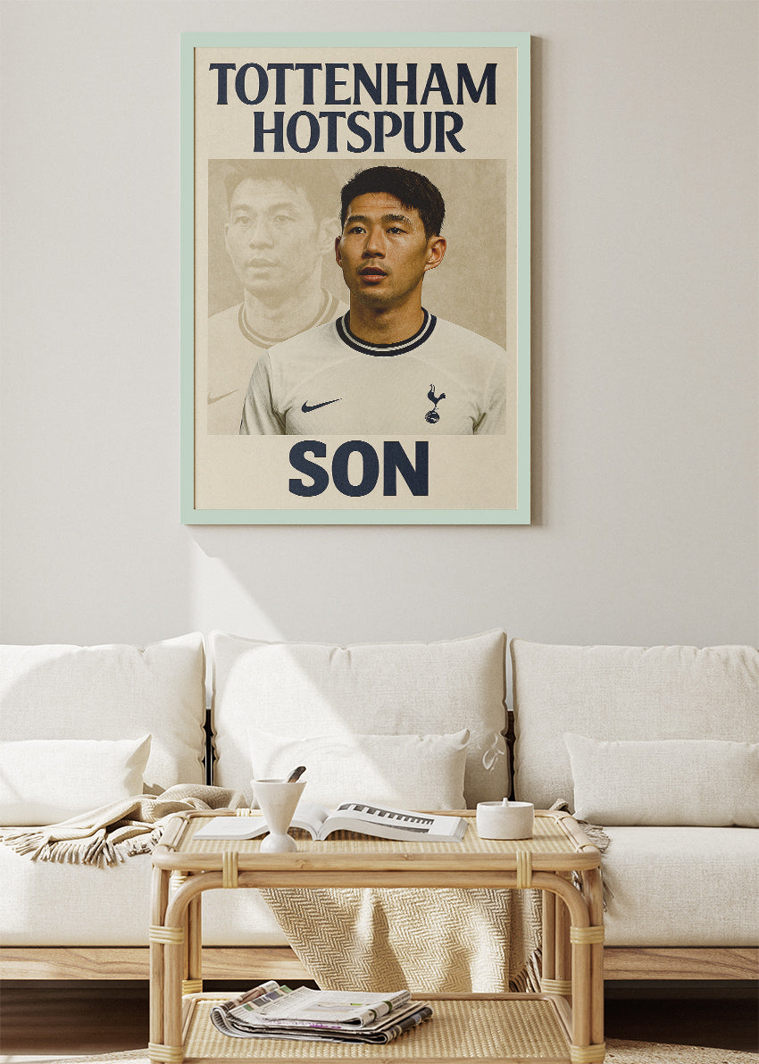 Tottenham Hotspur Son Heung-Min Wall Art | Iconic Football Poster & Canvas