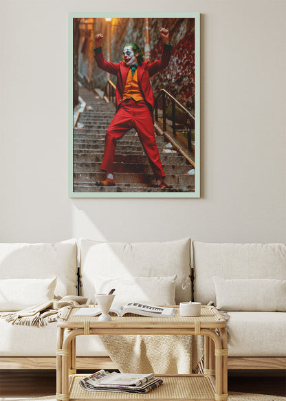 Joker Staircase Dance Portrait Canvas & Poster Print – AI PRINT LAB