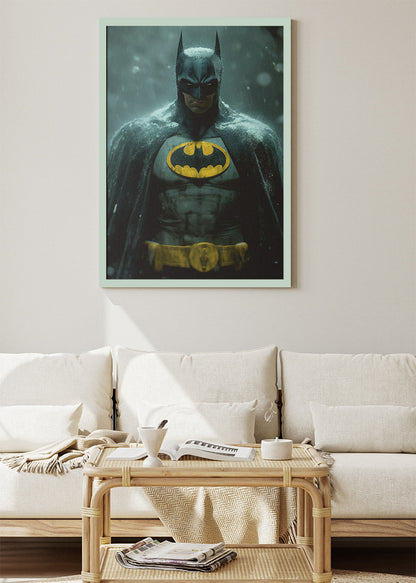 Batman Dark Knight Rain Portrait Canvas & Poster Print – AI PRINT LAB