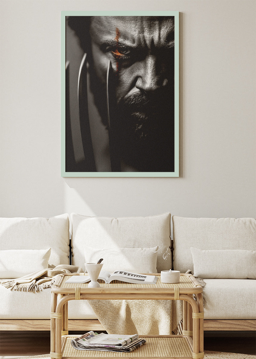 Wolverine Dark Claw Portrait Canvas & Poster Print – AI PRINT LAB