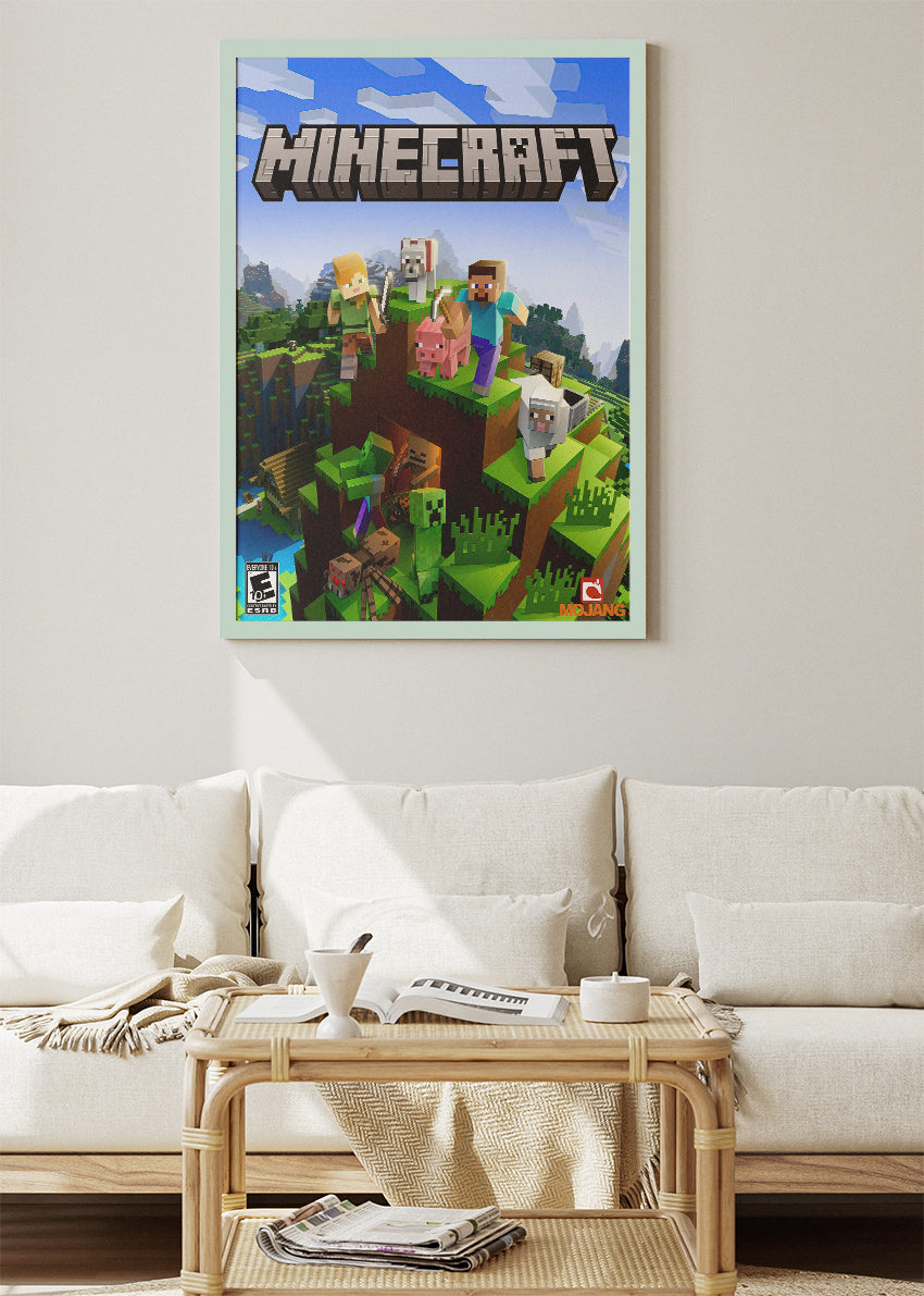 Minecraft Wall Art Poster & Canvas – Iconic Block World Adventure Gaming Artwork