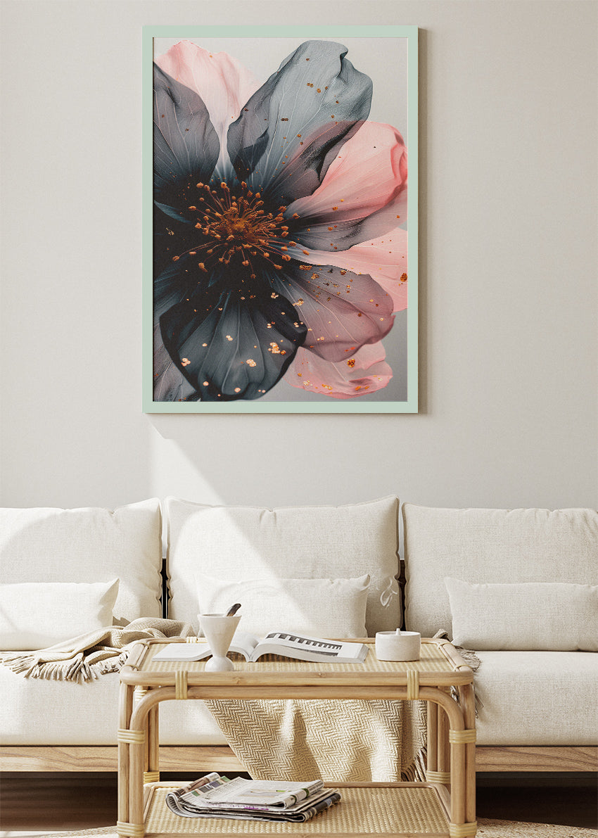 Elegant Abstract Blossom Macro Canvas & Poster Print – AI PRINT LAB