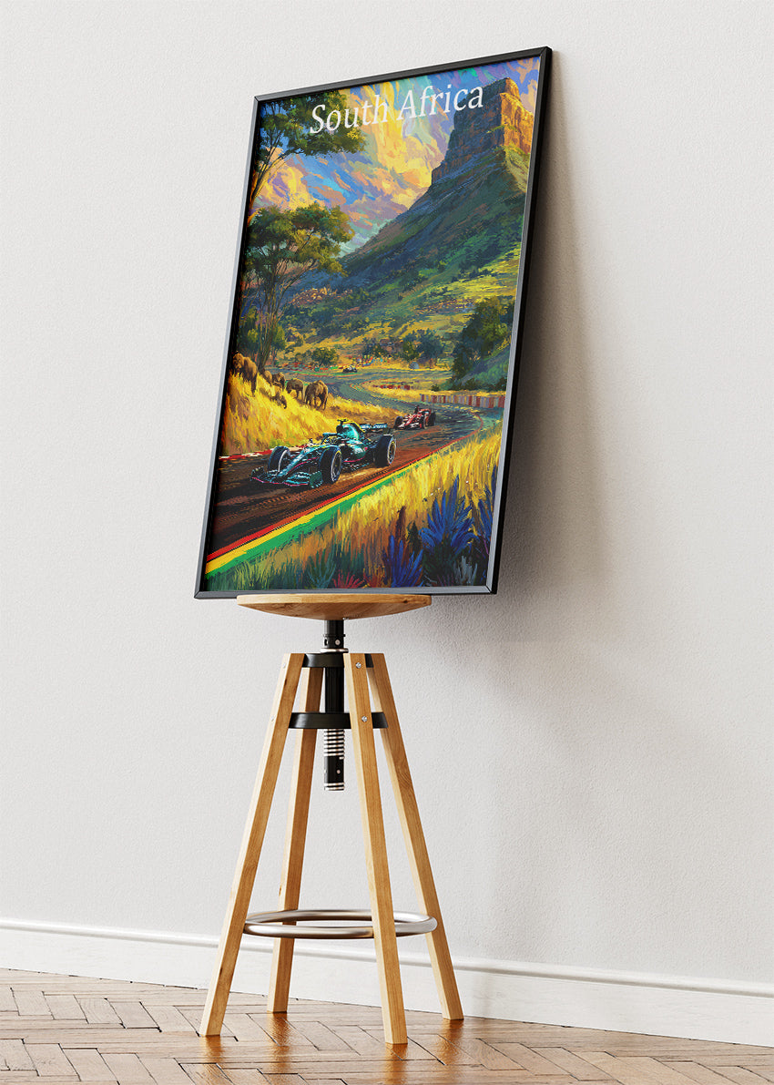 South Africa Safari Formula 1 Landscape Canvas Print & Poster – AI PRINT LAB