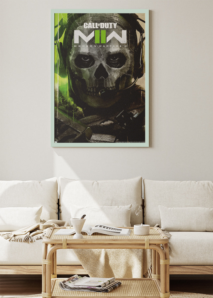 Call of Duty Modern Warfare II Wall Art Poster & Canvas – Iconic Ghost Operator Gaming Artwork