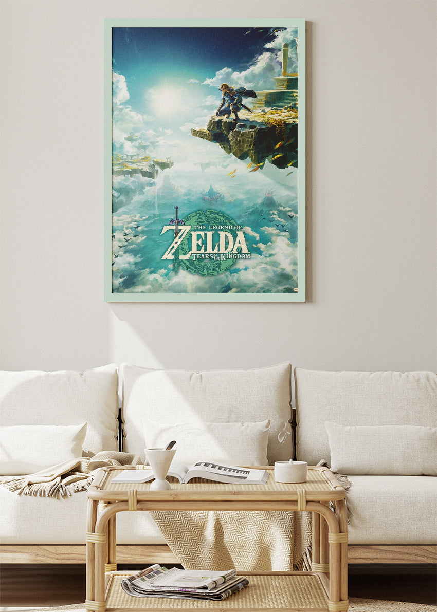 The Legend of Zelda Tears of the Kingdom Wall Art Poster & Canvas – Sky Realm Adventure Gaming Artwork