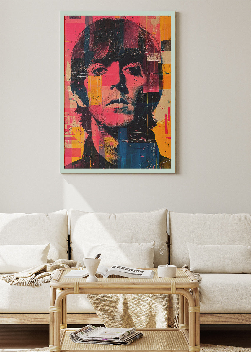 Paul McCartney Pop Art Portrait – Beatles Icon Wall Art Poster & Canvas