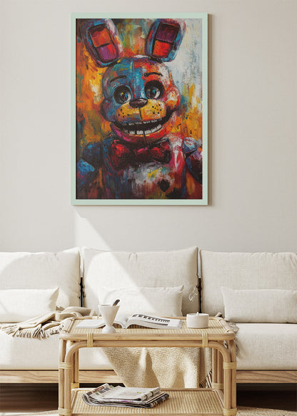Five Nights at Freddy’s Wall Art Poster & Canvas – Bonnie Animatronic Horror Gaming Artwork