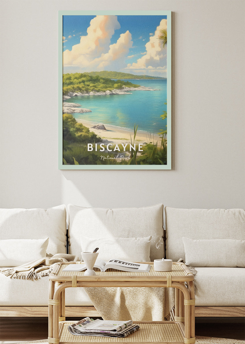 Biscayne National Park Poster & Canvas Print – Tropical Coastal Paradise Art