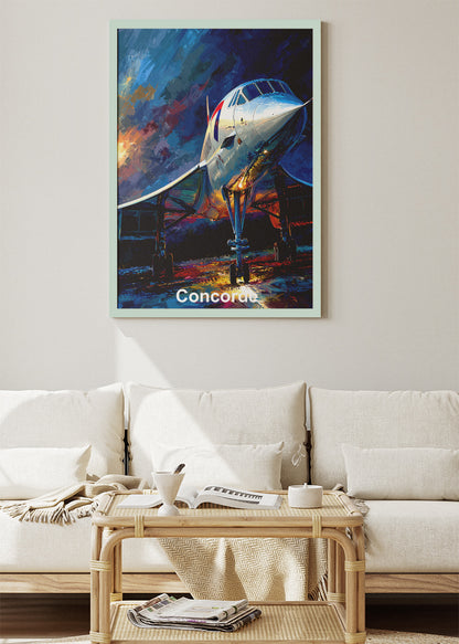 Concorde Supersonic Jet Poster & Canvas Print – Iconic Aviation Art – Aiprintlab