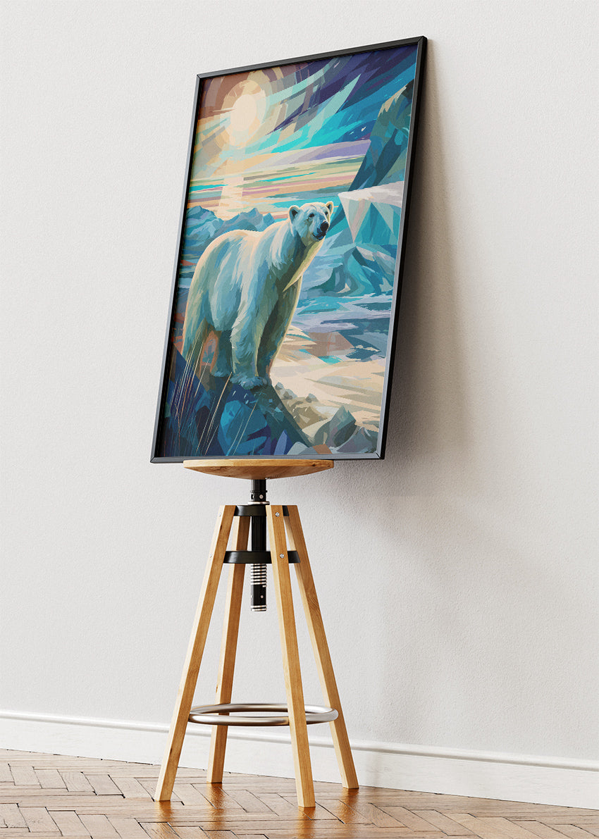 Polar Bear Canvas Print & Poster – Arctic Wildlife Wall Art