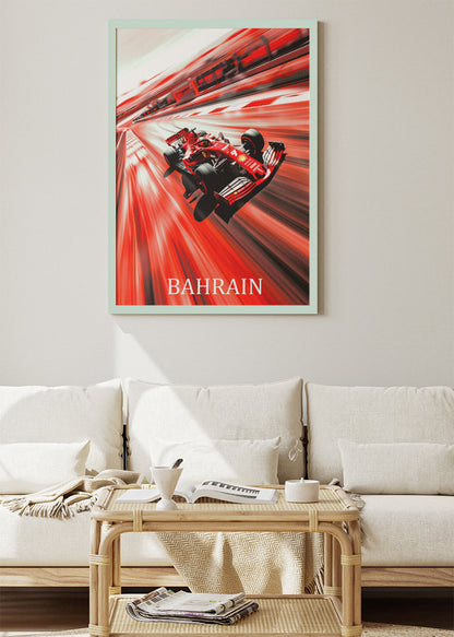 Bahrain Formula 1 Speed Art Poster & Canvas | Dynamic F1 Racing Wall Art