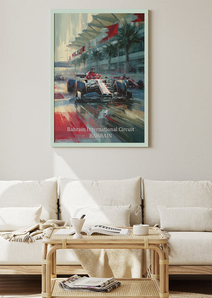 Bahrain International Circuit Formula 1 Poster & Canvas | F1 Racing Wall Art