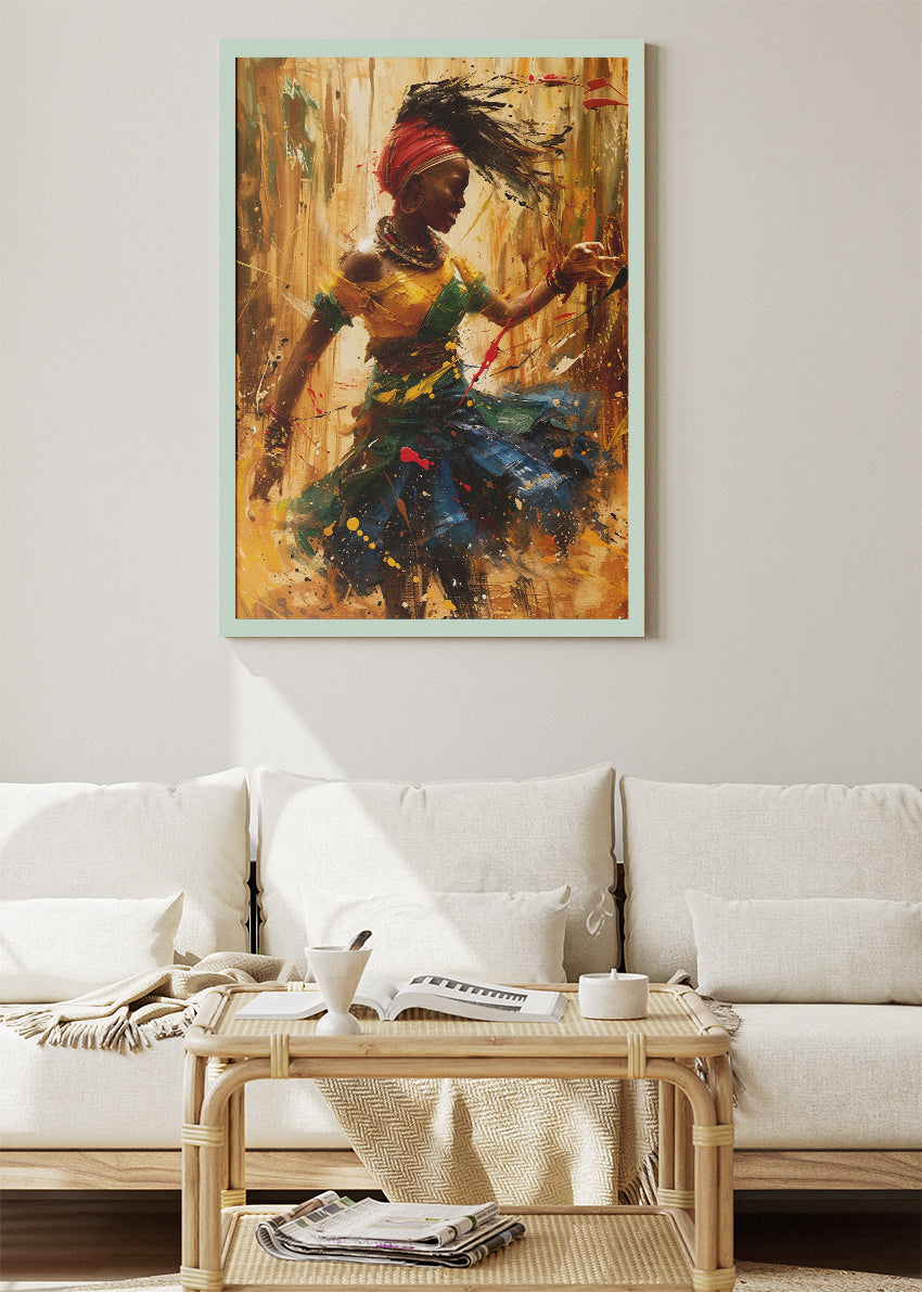 Rhythmic Freedom Dance Canvas & Poster Print – AI PRINT LAB