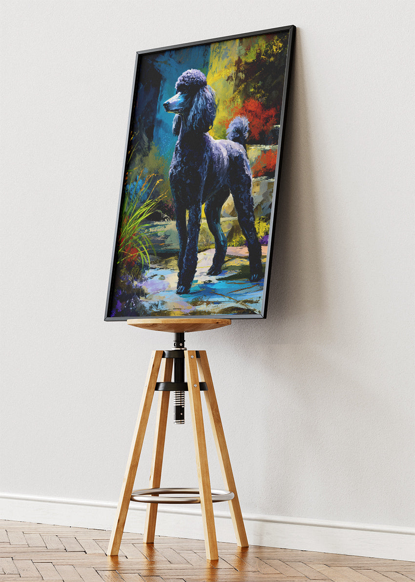 Poodle Poster & Canvas Print – Elegant Dog Artwork for Home Decor