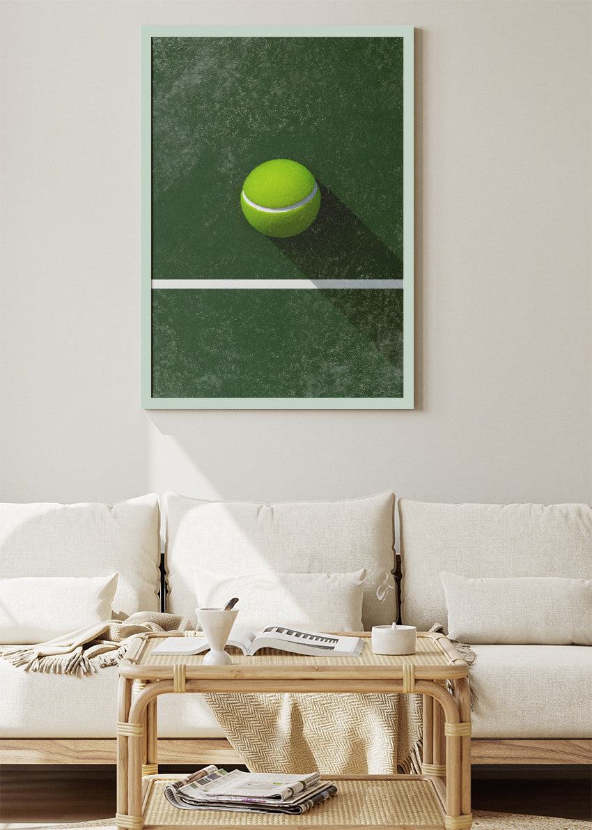Tennis Wall Art Poster & Canvas Print – Modern Sports Decor