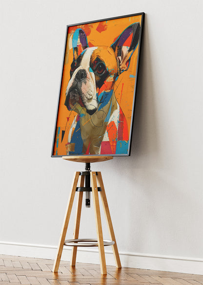 Colorful French Bulldog Pop Art Canvas & Poster Print – AI PRINT LAB