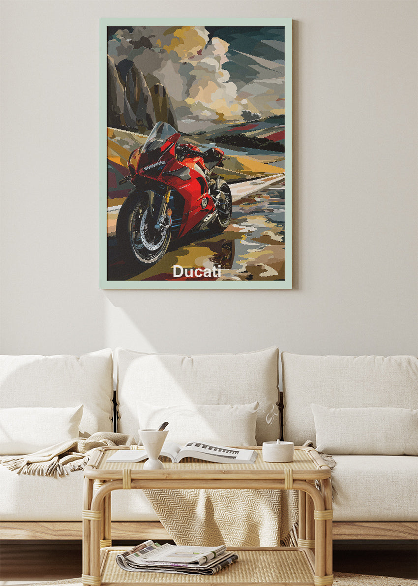 Ducati Open Road Performance Art Poster & Canvas