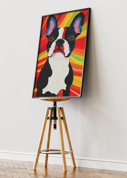 Pop Art French Bulldog Canvas Print & Poster – Colorful Dog Wall Art – AI PRINT LAB