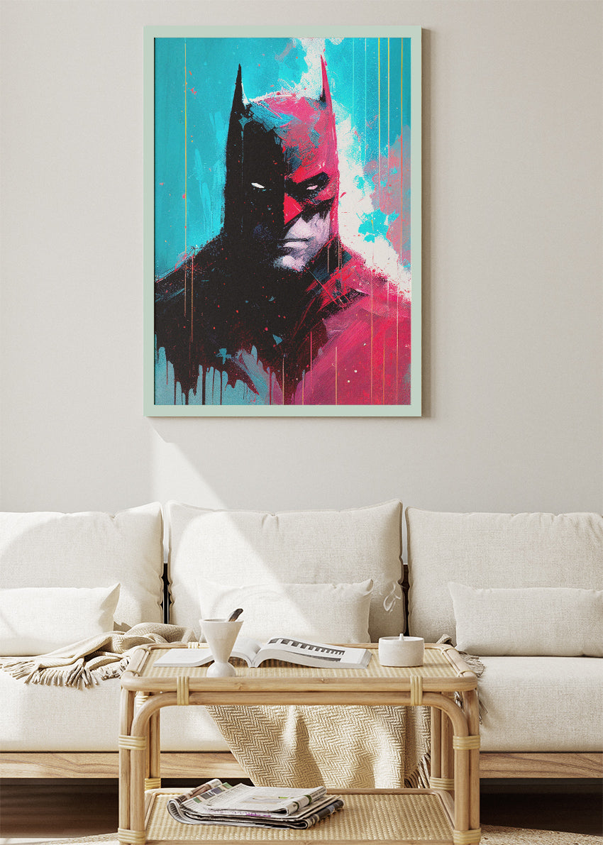 Batman Abstract Portrait Canvas Print & Poster – AI PRINT LAB