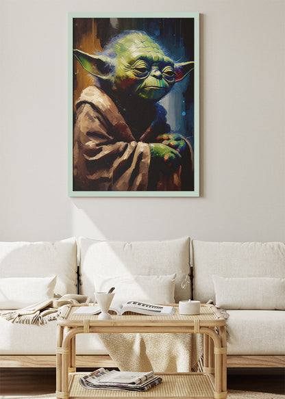 Yoda Cinematic Portrait Canvas Print & Poster – AI PRINT LAB