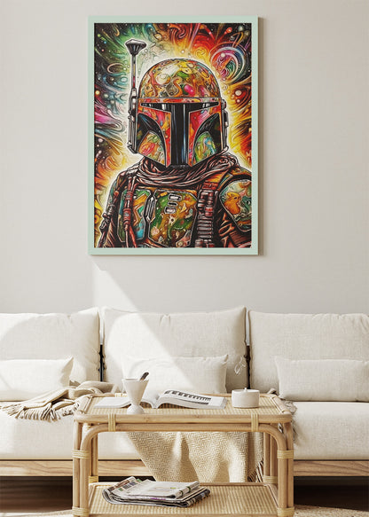 Boba Fett Cosmic Pop Art Canvas Print & Poster – AI PRINT LAB