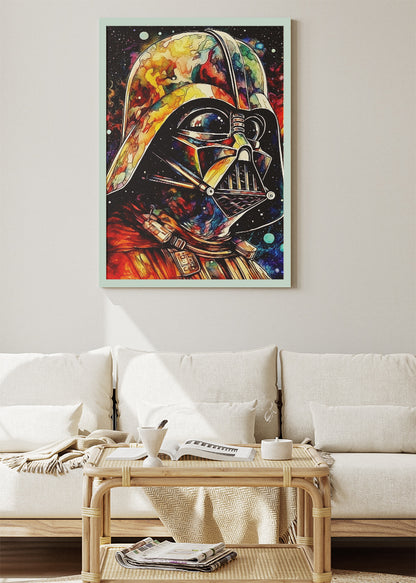 Darth Vader Cosmic Watercolor Canvas Print & Poster – AI PRINT LAB