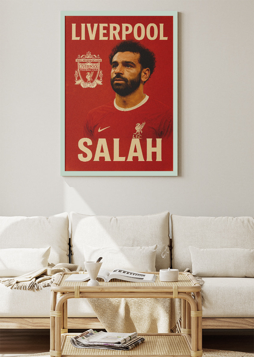 Mohamed Salah Liverpool Wall Art | Iconic Football Legend Poster & Canvas