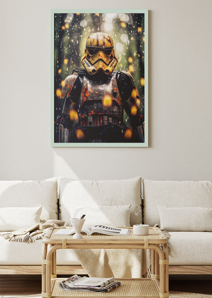 Galactic Battle Trooper Portrait Canvas & Poster Print – AI PRINT LAB